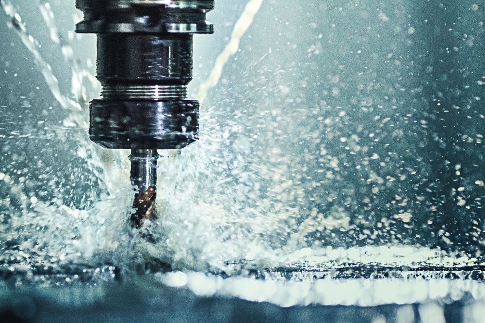 Dettaglio su macchina cnc